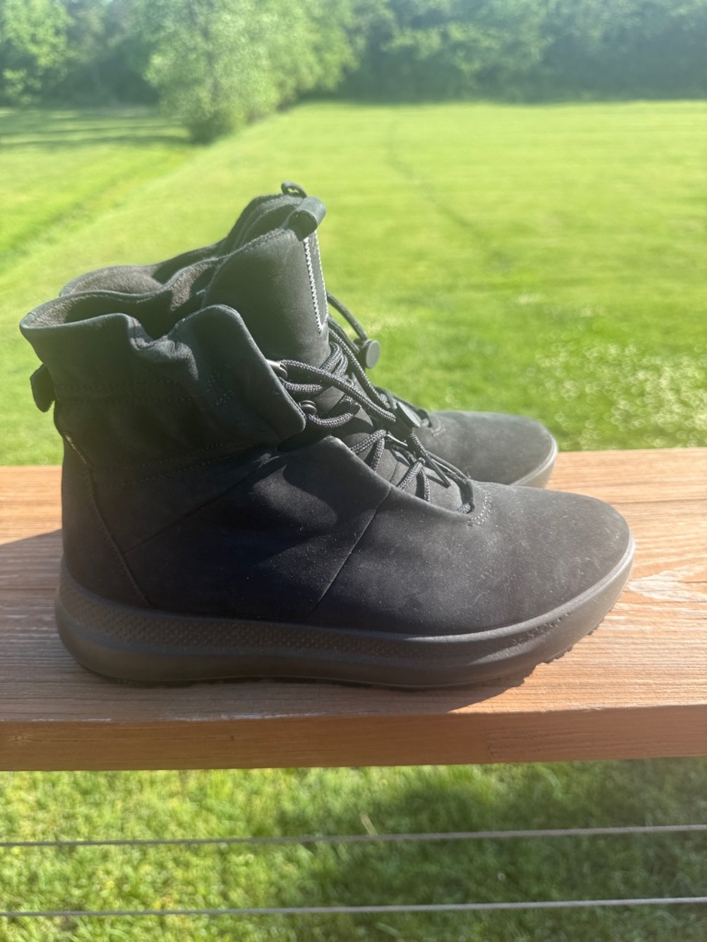Ecco Solice Mid Cut Gore-Tex Waterproof Insulated Boots Black Nubuck 39